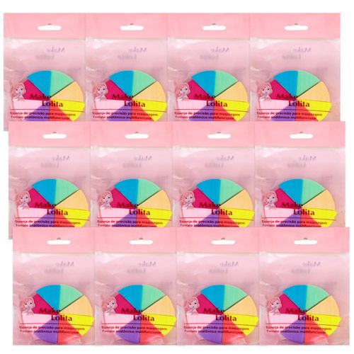 Esponja para Maquiagem Make Lolita ML-1004 - Pcte c/ 12 unid