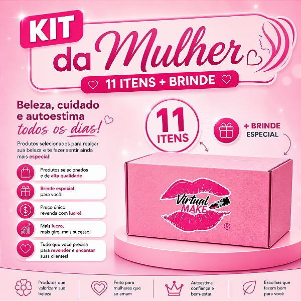 Kit da Mulher - 11 Itens + Brinde