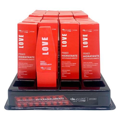 Primer Facial Hidratante Anticraquelamento Love Max Love - Box c/ 36 unid