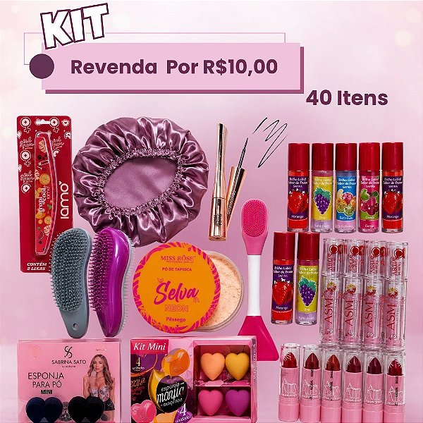 Revenda por R$10,00 - 40 Itens