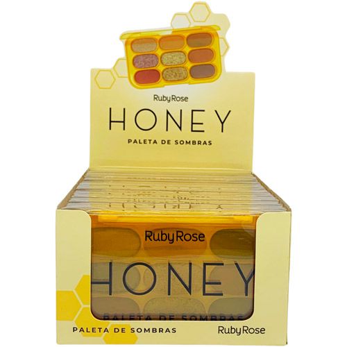 Paleta de Sombras Honey Ruby Rose HB-1087 - Box c/ 12 unid