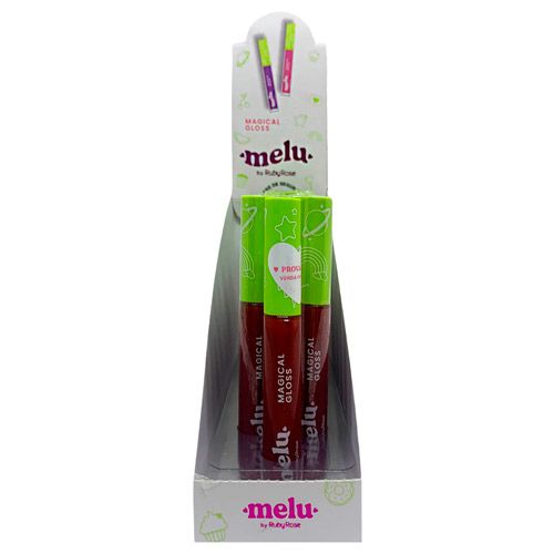 Gloss Labial Magical Gloss Bloody Mary Melu Ruby Rose RR-7202-S1 - Box c/ 12 unid