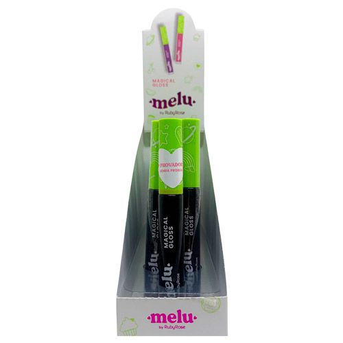 Gloss Labial Magical Gloss Bat Wing Melu Ruby Rose RR-7202-S4 - Box c/ 12 unid