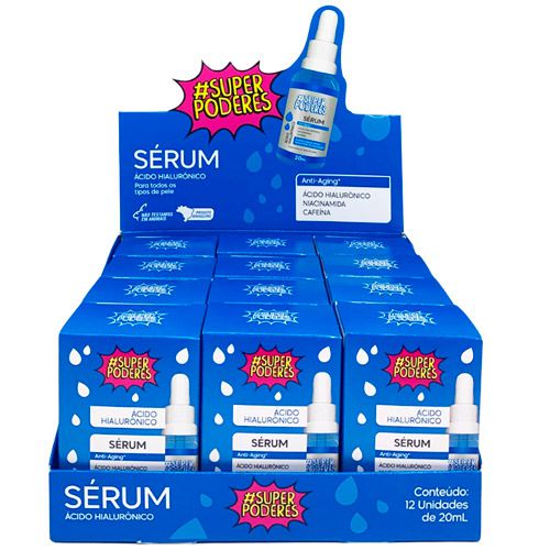 Sérum Facial Ácido Hialurônico Super Poderes SAHSP01 - Box c/ 12 unid