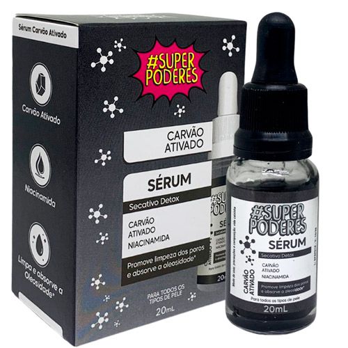 Sérum Facial Carvão Ativado Super Poderes SCASP01