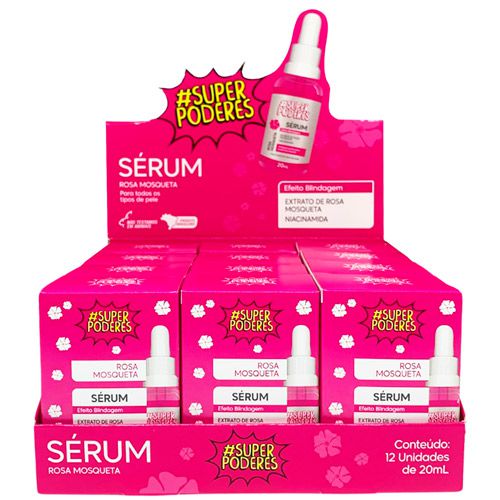Sérum Facial Rosa Mosqueta Super Poderes SRMSP02 - Box c/ 12 unid