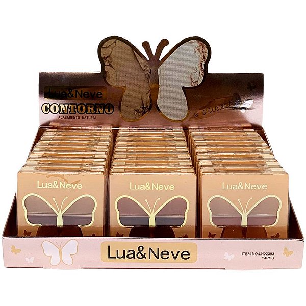 Contorno Facial Acabamento Natural Lua & Neve LN02393 - Box c/ 24 unid