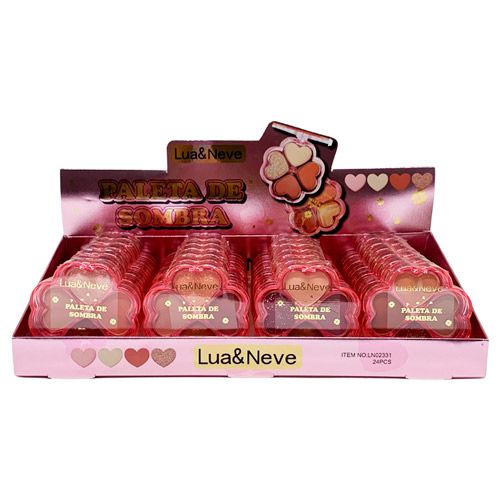 Paleta de Sombras Trevo Lua & Neve LN02331 - Box c/ 24 unid