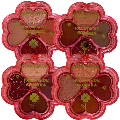 Paleta de Sombras Trevo Lua & Neve LN02331 - Kit c/ 04 unid