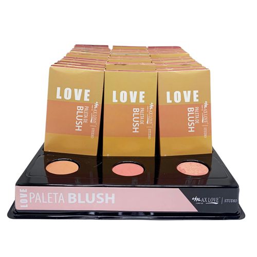 Paleta de Blush Max Love BX03 - Box c/ 36 unid