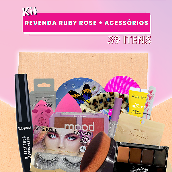 Kit Revenda Ruby Rose + Acessórios (39 Itens)