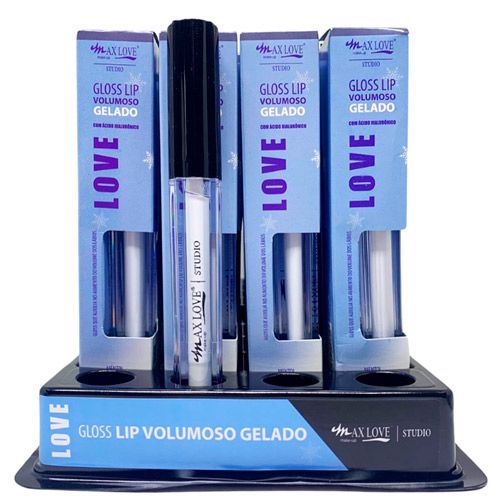 Gloss Lip Volumoso Gelado Cor 100 Max Love - Box c/ 32 unid