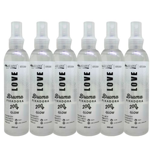 Bruma Fixadora Glow 200+ Max Love - Kit c/ 06 unid