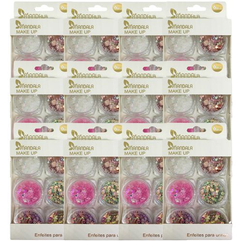 Enfeite para Decoração de Unhas Mandala DF-4058 - Pcte c/ 12 unid