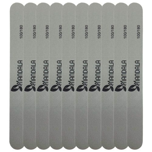 Lixa Polidora para Unhas 100/180 Mandala JJ-3768 - Pcte c/ 10 unid