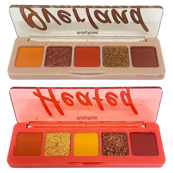 Paleta de Sombras Elements Grupo 01 Ruby Rose HB-F533/HB-F534 - Kit c/ 02 unid