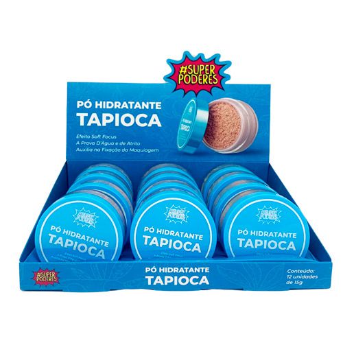 Pó Facial Hidratante Tapioca Super Poderes PHTSP01 - Box c/ 12 unid