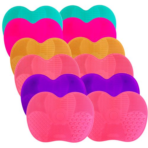 Tapete de Silicone para Limpeza de Pincéis QBela Manuela! QBM960 - Pcte c/ 12 unid