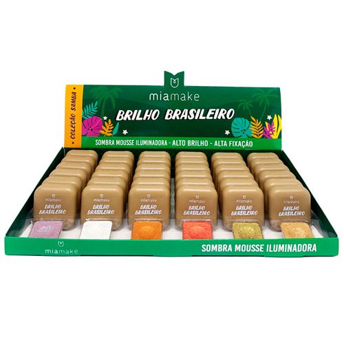 Sombra Mousse Iluminadora Brilho Brasileiro Mia Make 439 - Box c/ 36 unid