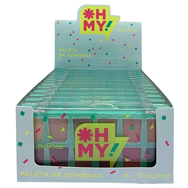 Paleta de Sombras Oh My Ruby Rose HB-1091 - Box c/ 12 unid