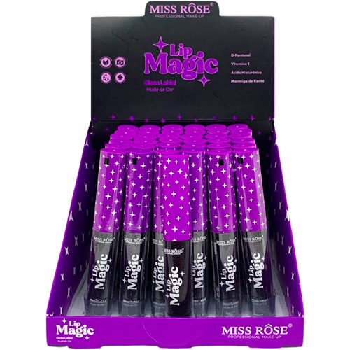 Gloss Labial Lip Magic Miss Rôse MR028 - Box c/ 36 unid