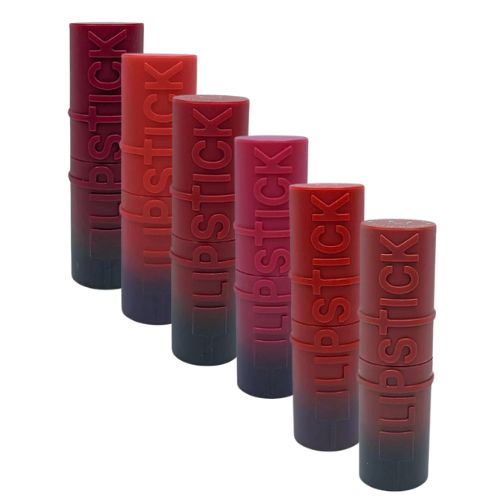 Batom Bastão Cross Red Miss Rôse 7301-421Z4 - Kit c/ 06 unid