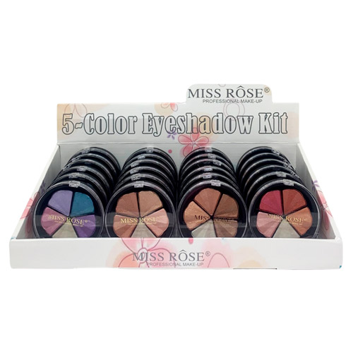 Quinteto de Sombras Pétalas Miss Rôse 7001-016Z24 - Box c/ 24 unid