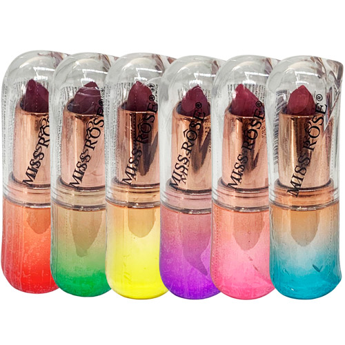Batom Bastão Rainbow IX Miss Rôse 7301-437Z6 - Kit c/ 06 unid