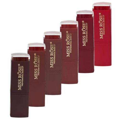 Batom Bastão Tubo Miss Rôse 7301-022Z1 - Kit c/ 06 unid