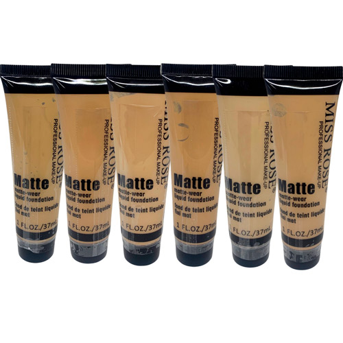 Base Líquida Matte Cores Claras Z2 Miss Rôse 7601-039Z2 - Kit c/ 06 unid