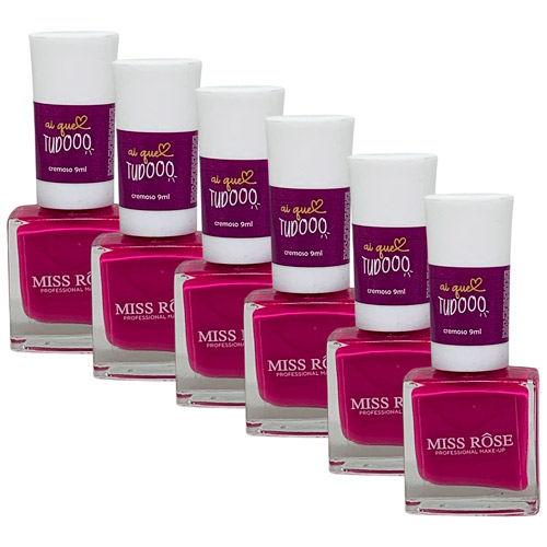 Esmalte Coleção Mood Ai Que Tudo Miss Rôse MR068-21 - Box c/ 06 unid