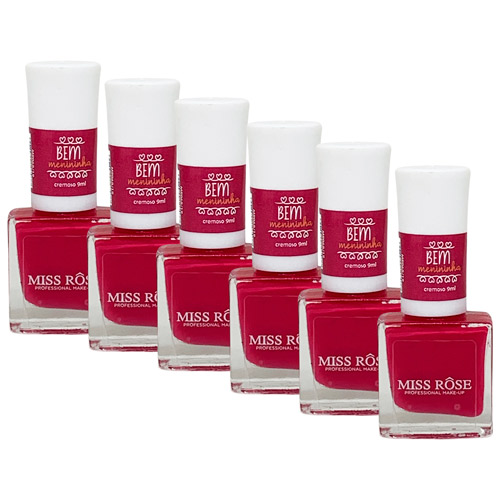 Esmalte Coleção Mood Bem Menininha Miss Rôse MR068-19 - Box c/ 06 unid