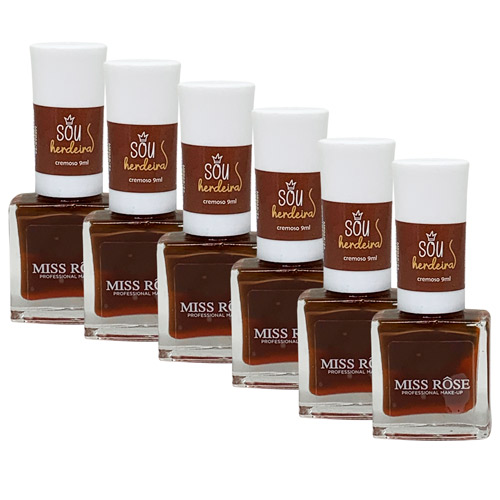 Esmalte Coleção Mood Sou Herdeira Miss Rôse MR068-26 - Box c/ 06 unid