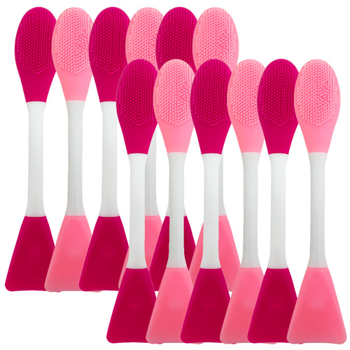 Pincel de Silicone Para Limpeza Facial FP-576 - Pcte c/ 12 unid
