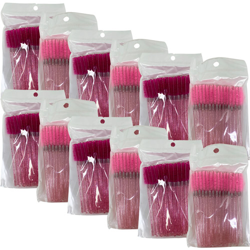 Escovinha para Cílios e Sobrancelhas com 50 Unidades MM5534 - Pcte c/ 12 unid