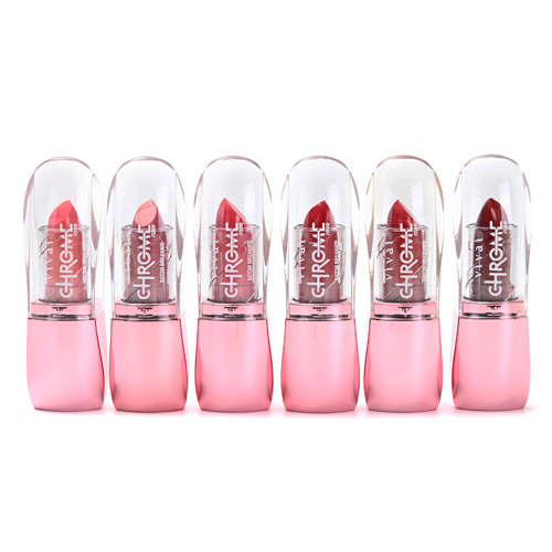 Batom Bastão Chrome Rose Vivai 3210.1.1 - Kit c/ 06 unid