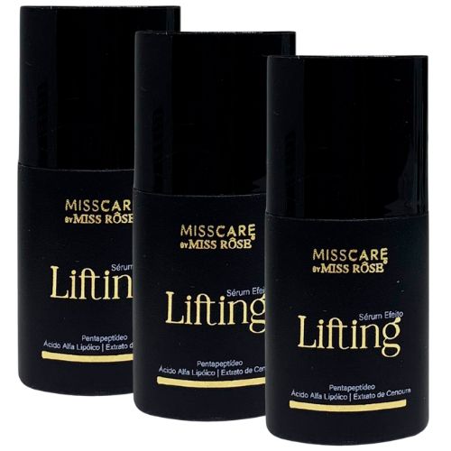 Sérum Facial Efeito Lifting Miss Care Miss Rôse MR074 - Kit c/ 03 unid