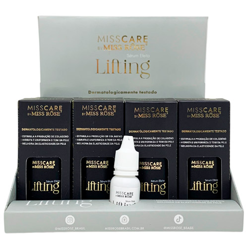 Sérum Facial Efeito Lifting Miss Care Miss Rôse MR074 - Box c/ 16 unid