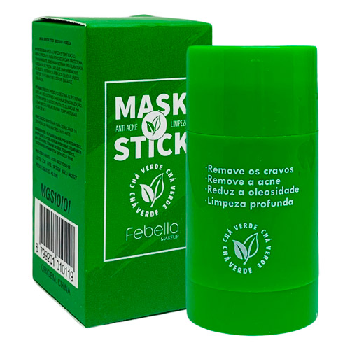 Máscara Facial Anti Acne Chá Verde Mask Stick Febella MGS10101