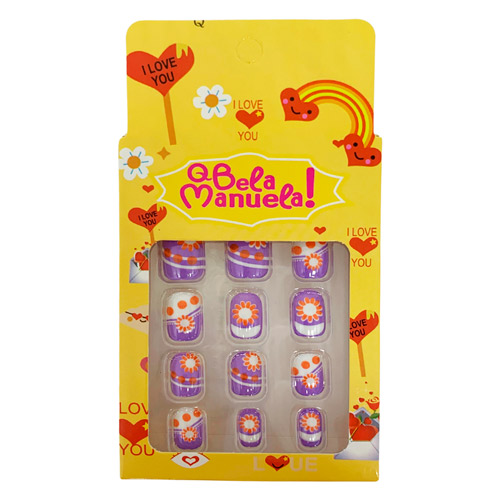 Unhas Postiças Autocolantes Infantil Qbela Manuela! QBM743