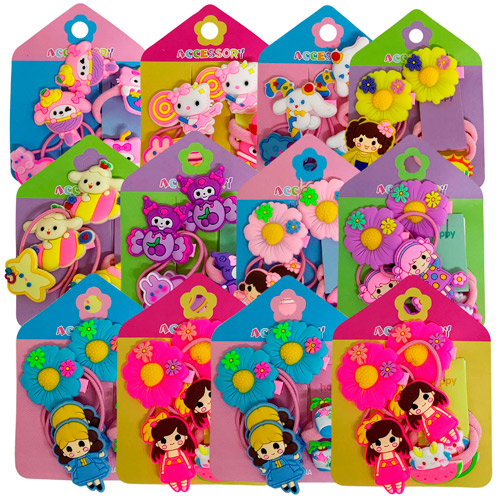 Kit para Cabelo Infantil KT2407Y - Pcte c/ 12 unid