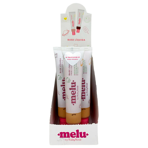 Base Líquida MC51 Melu Ruby Rose RR-872-S4 - Box c/ 12 unid