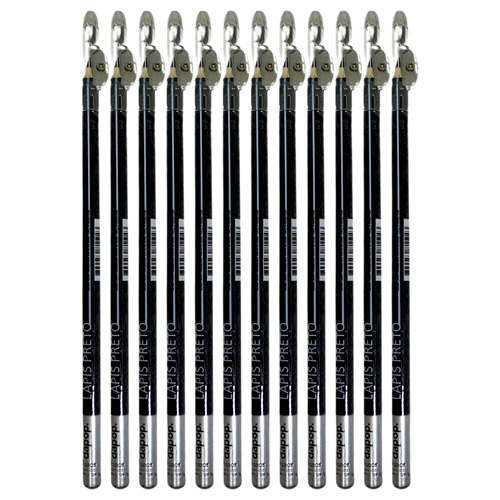 Lápis de Olho Preto com Apontador Dapop MK1008 - Pcte c/ 12 unid