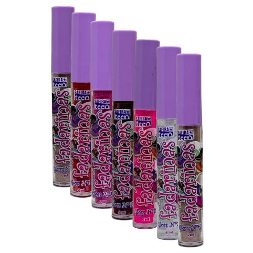 Gloss Labial Fadarinas Safira Linha Teen Safira - Kit c/ 06 unid