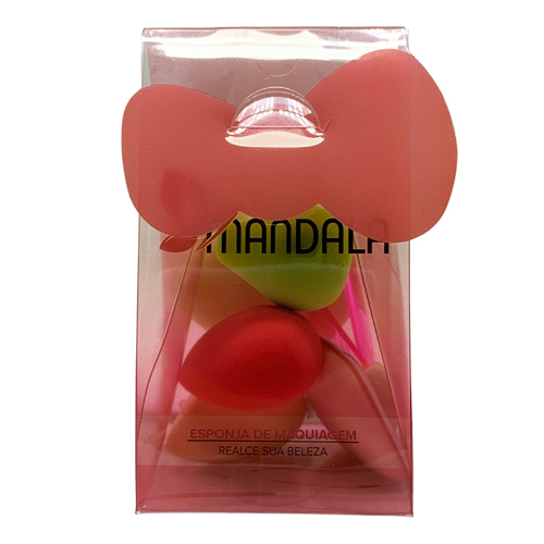 Kit com 05 Mini Esponja e 02 Pincéis Mandala FP-598