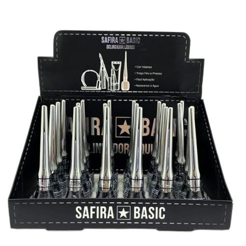 Delineador Líquido Safira Basic - Box c/ 24 unid