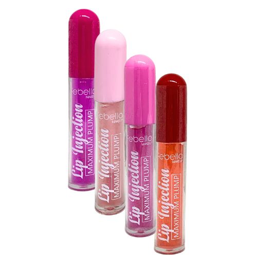 Lip Gloss Lip Injection Maximum Plump Febella LG40527 - Kit c/ 04 unid