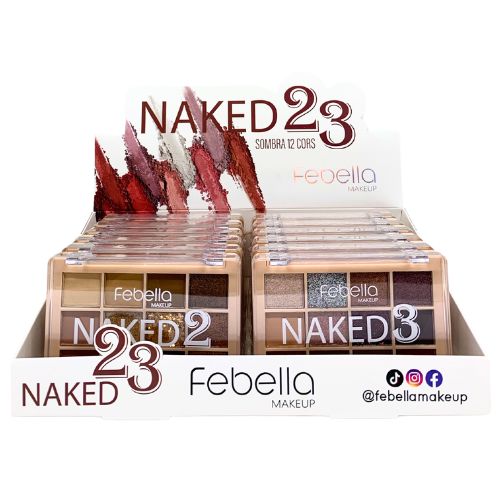 Paleta de Sombras Naked 23 Febella PSO30334 - Box c/ 12 unid