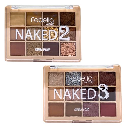 Paleta de Sombras Naked 23 Febella PSO30334 - Kit c/ 02 unid