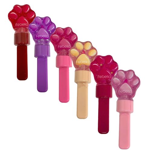 Lip Gloss Miau Miau Gloss Mágico Febella LG40510 - Kit c/ 06 unid